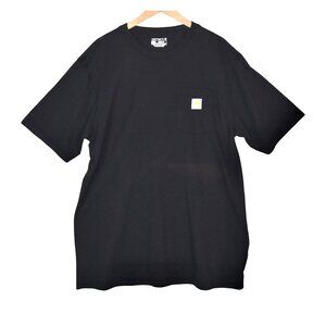 Carhartt Black Pocket T Shirt Workwear Streetwear Loose Fit Tall L Minor Flaw